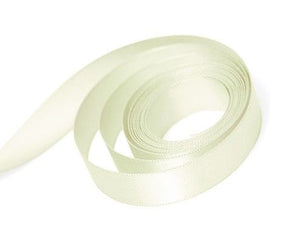 Vanilla - Single Face Satin Ribbon - 3/8" x 100 Yards