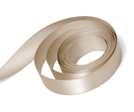 Taupe - Single Face Satin Ribbon - 1/4" x 100 Yards