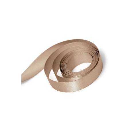 French Mocha - Single Face Satin Ribbon - 5/8" x 100 Yards