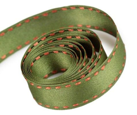 Moss - Smooth Classic Ribbon - 7/8" x 50 Yards