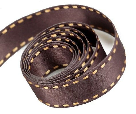 Brown - Smooth Classic Ribbon - 7/8" x 50 Yards