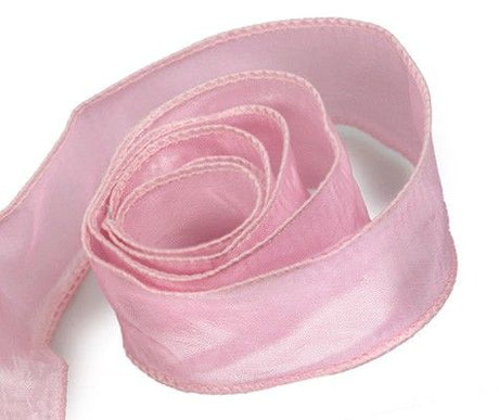 Rose Pink - Soiree (Wired Edge) Ribbon - 2-1/4" x 50 Yards