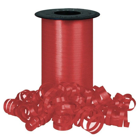 Lava Red - Splendorette Curling Ribbon Solid - 3/16" x 500 Yards
