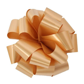 Gold - Splendorette Pre-Notched Bow - 5" Width Bow with 18 Loops (1-1/4" Ribbon)
