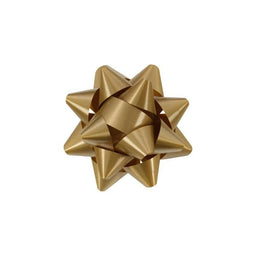 Holiday Gold - Splendorette Star Bow - 2-3/4" Width Bow w/14 Loops (1/2" Ribbon)