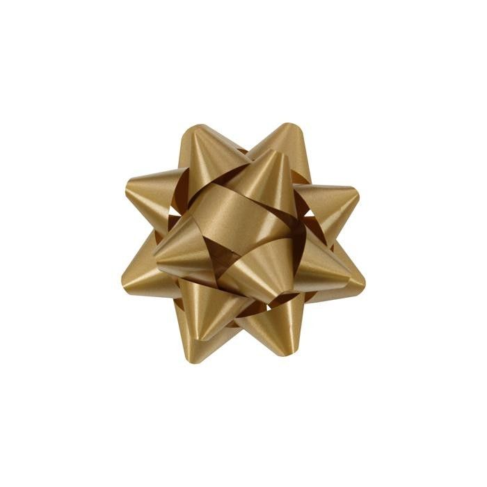 Holiday Gold - Splendorette Star Bow - 3-3/4" Width Bow with 15 loops (3/4" Ribbon)