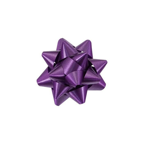 Purple - Splendorette Star Bow - 3-3/4" Width Bow with 15 loops (3/4" Ribbon)