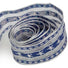 Navy / Silver - Star Bright (Wired Edge) Ribbon - 1-1/2" x 50 Yards