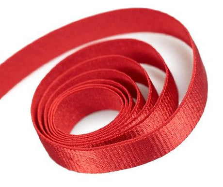 Red - Stretch Satin Ribbon - 3/8" x 25 Yards