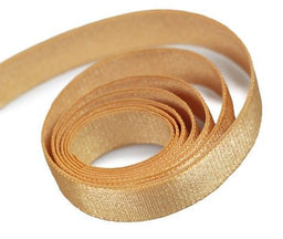 Old Gold - Stretch Satin Ribbon - 3/8" x 25 Yards
