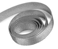 Metal Grey - Stretch Satin Ribbon - 3/8" x 25 Yards