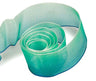 Aqua / Green - Sunburst (Wired Edge) Ribbon - 1-1/2" x 50 Yards