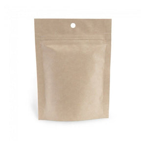 Natural Kraft - Stand Up Zipper Pouch - 3-5/8 x 1.5 x 5"