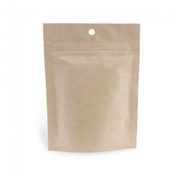 Natural Kraft - Stand Up Zipper Pouch - 3-5/8 x 1.5 x 5"