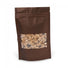 Satin Brown - Stand Up Zipper Pouch - Window - 4-5/8 x 2 x 7-1/8"