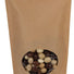 Natural Kraft - Stand Up Zipper Pouch - Window - 7-1/4 x 3 x 12-1/8"