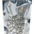 Metallic Silver - Stand Up Zipper Pouch - 7-1/4 x 3 x 12-1/8"