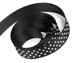 Black / White Dots - El Darado Swiss Dot Ribbon - 3/8" x 100 Yards