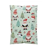 Santa Poly Mailers Size 7.5x10.5 Woodland Christmas Shipping Bags