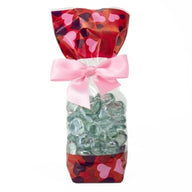 Scattered Hearts - Hard Bottom Candy Bag - 2-1/8 x 1-3/4 x 8-1/2"