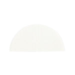White - Semi-Circle Candy Pad - (Semi-Circle) 6-1/2 x 3-1/8"