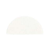 White - Semi-Circle Candy Pad - (Semi-Circle) 6-1/2 x 3-1/8"