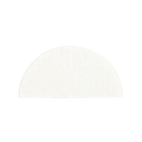 White - Semi-Circle Candy Pad - (Semi-Circle) 6-1/2 x 3-1/8"