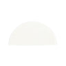 White - Semi-Circle Candy Pad - (Semi-Circle) 6-1/2 x 3-1/8"
