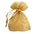Antique Gold - Flat Organza Bag - 6 x 10"