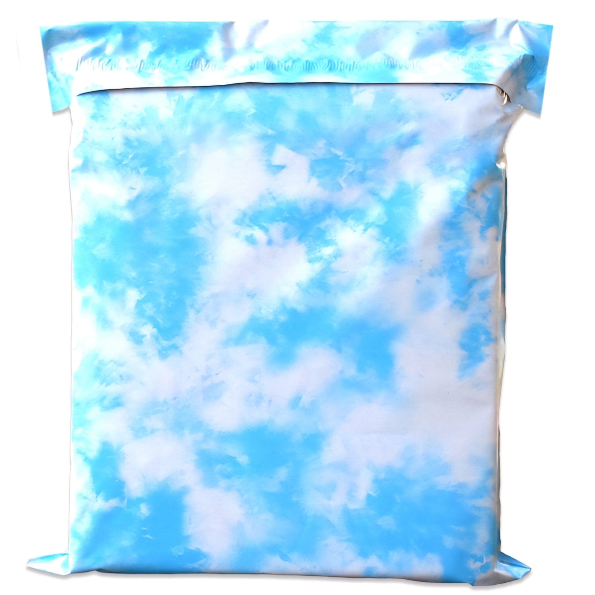 Sky Blue Tie Dye Cloud Poly Mailers Size 14x17 Colorful Shipping Bags