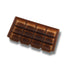 Brown - Ballo Candy Tray - (1/2 lb) 8 x 4-1/4 x 1" - 12 Cavity