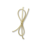 Gold Semi Metallic - Pre Tied Stretch Loop - 10" Loop (18" untied)