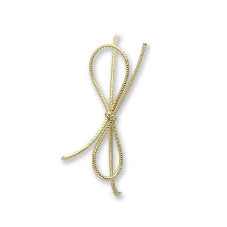 Gold Semi Metallic - Pre Tied Stretch Loop - 10" Loop (18" untied)