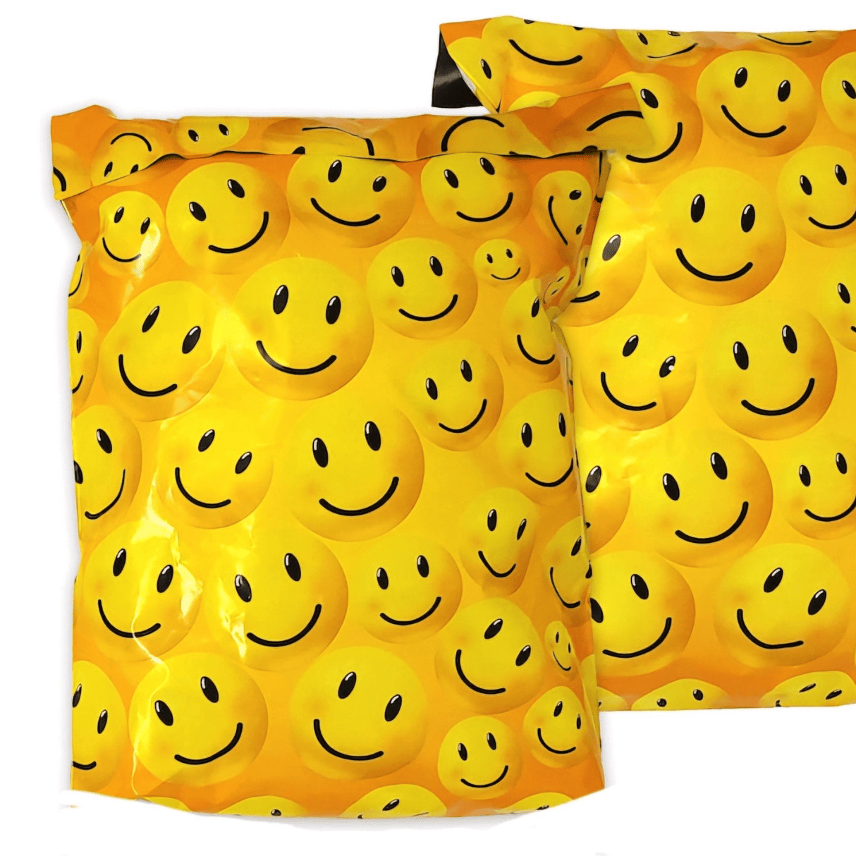 Smiley Face Poly Mailers Size 10x13 Emoji Shipping Bags