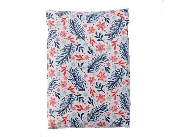 Snowflake Christmas Mistletoe Poly Mailers Size 6x9 Shipping Bags