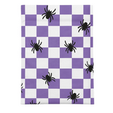 Spider Halloween Poly Mailers Size 10x13 Purple Check Shipping Bags