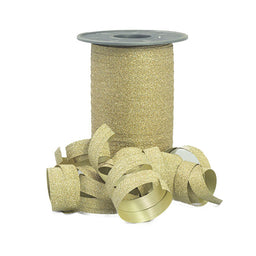 Gold Stardust Glitter - Curling Ribbon - 3/8" x 109 Yards
