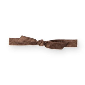 Brown - Satin Stretch Loop - 3/8" Width x 10" Loop (18" untied)