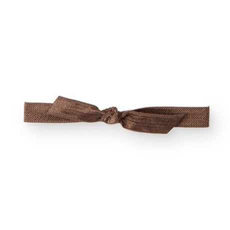 Brown - Satin Stretch Loop - 3/8" Width x 10" Loop (18" untied)