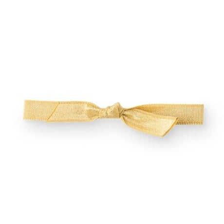 Gold - Satin Stretch Loop - 3/8" Width x 10" Loop (18" untied)