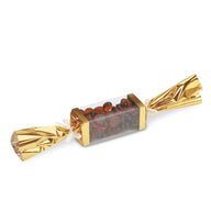 Clear / Gold Foil Top Favor Box - (Favor) 1-5/8 x 1-5/8 x 6"