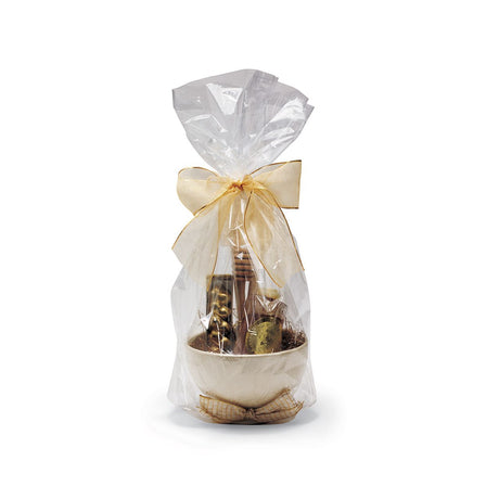 Clear - Round Bottom Gift Basket Bag - 18-1/2 x 22-1/2 x 5-1/2"