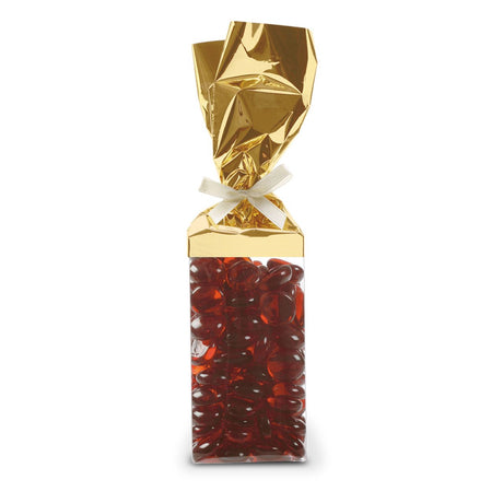 Clear / Gold Foil Top Candy Box - (Tall) 2 x 2 x 6"