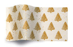 Gemstones Gold Pearl Trees - Tissue - Ream - 20 x 30"