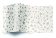 Silver Stars On White - Tissue - Ream - 20 x 30"