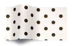 Black Dots On White - Tissue - Ream - 20 x 30"