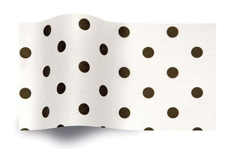Black Dots On White - Tissue - Ream - 20 x 30"