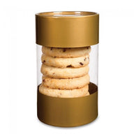 Gold Band / Clear - Candy Tube - 2-3/4 (Dia) x 4-1/2" (H)