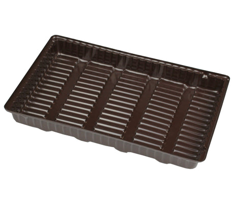 Brown - Candy Tray - (1/2 lb & 1 lb) 8-1/8 x 5-1/4"  (Use two trays for 1 lb box)