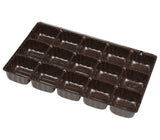 Brown - Candy Tray - (1/2 lb & 1 lb) 8-1/8 x 5-1/4"  (Use two trays for 1 lb box)